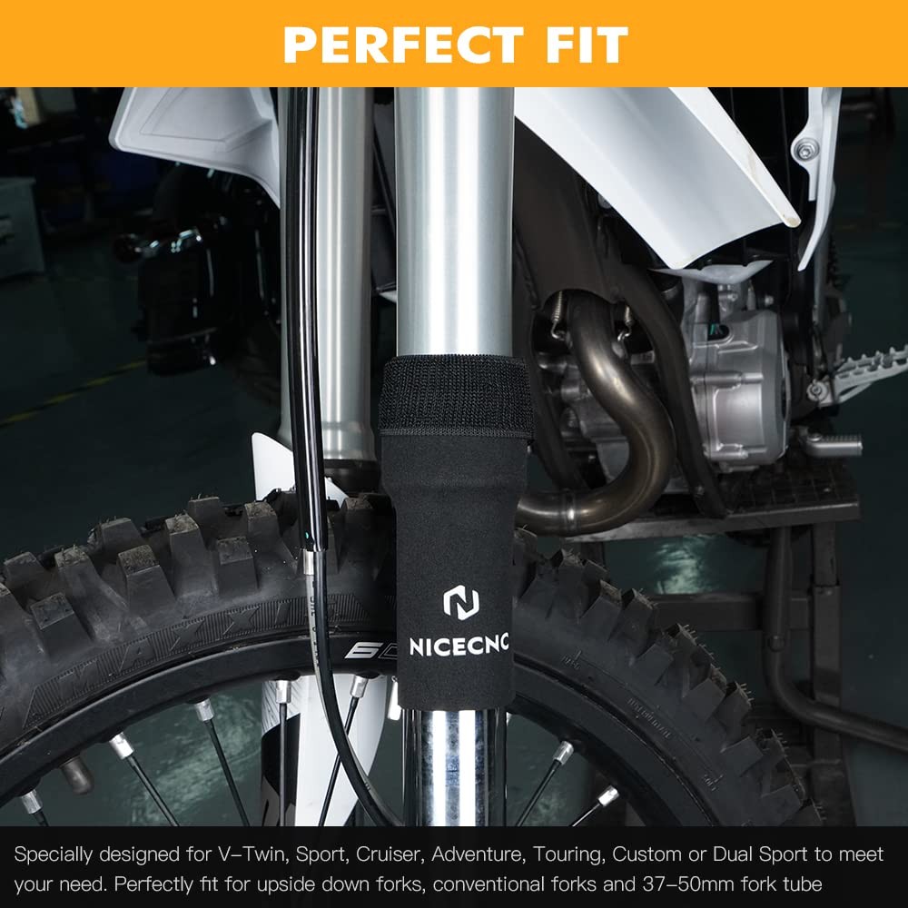 6&Prime; Fork Seal Protectors Universal Fork Cover Boots Compatible with 37-50mm Up…