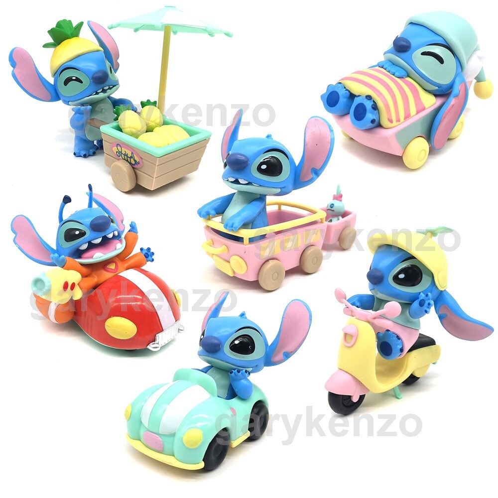 6PCS/SET Disney Lilo & Stitch Figures Stitch Cartoon Toys Dolls Desktop Decor