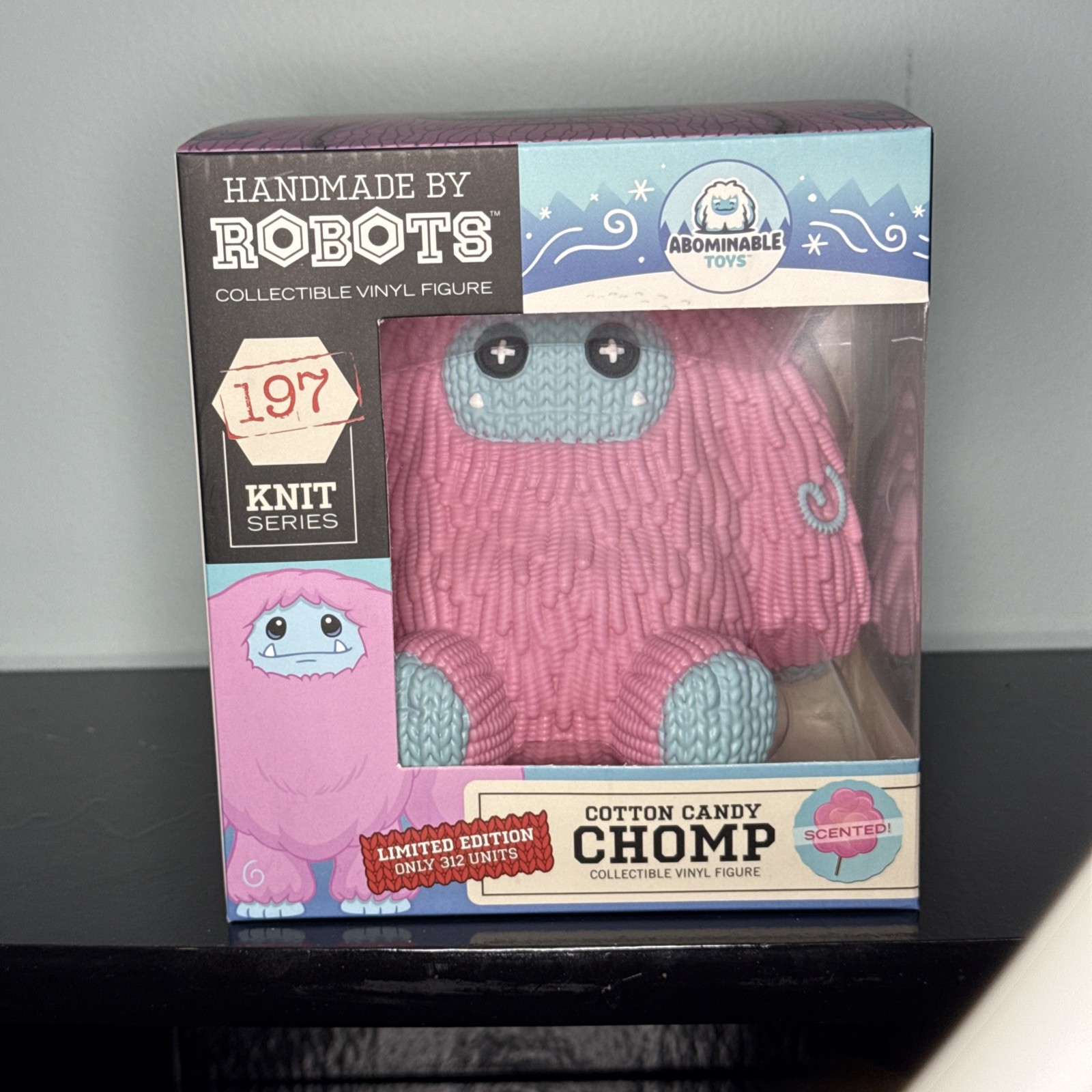 Handmade By Robots Chomp FYE LE 312 COTTON CANDY Scented Abominable Toys