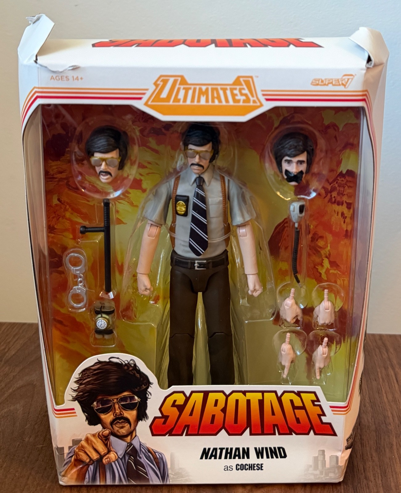 Super7 Ultimates Beastie Boys Sabotage Nathan Wind Cochese 7&Prime; Figure New Dmg Box