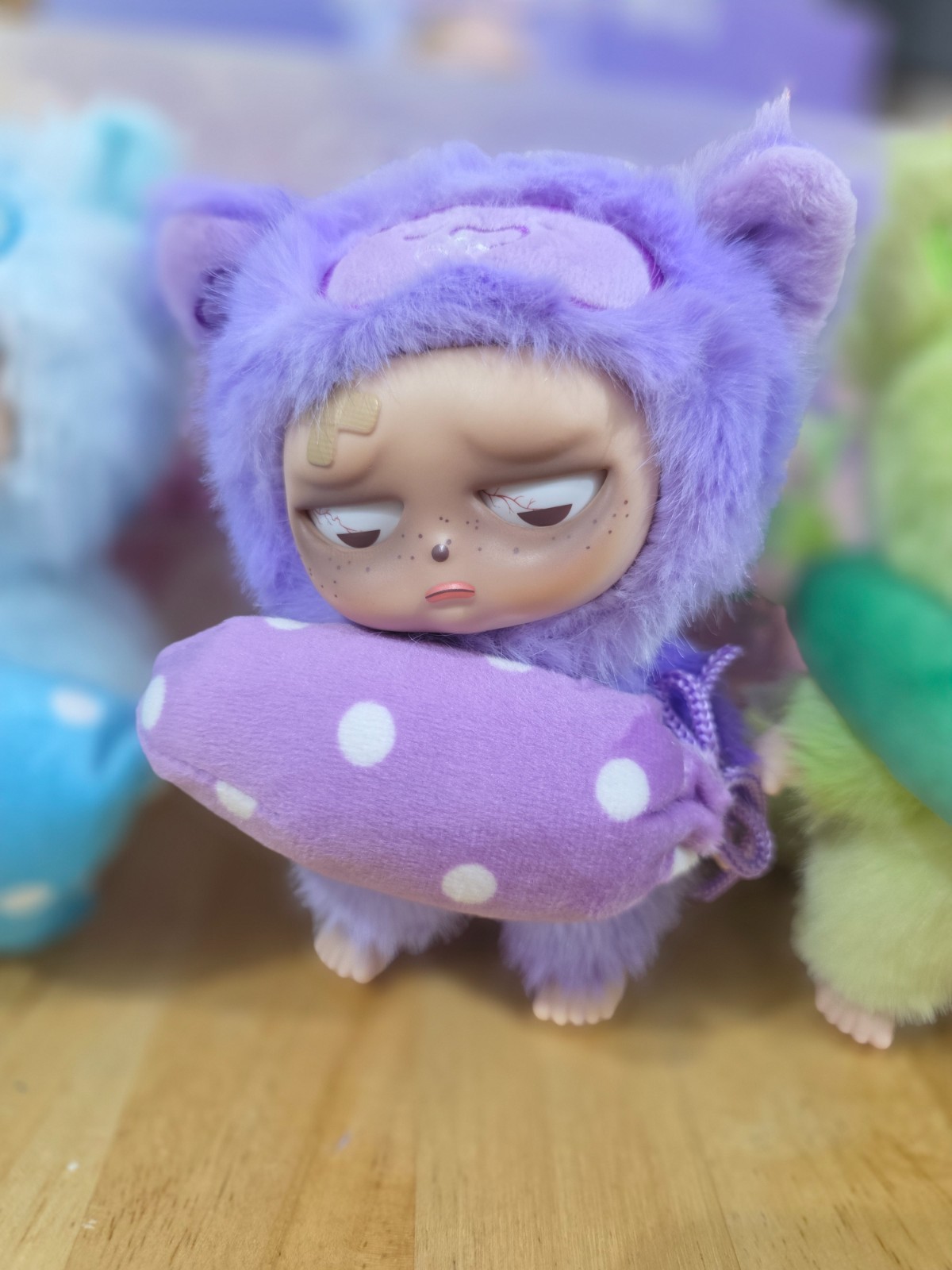 New Open Box – Grumpipi V2 Whispers to Dreamland Purple « You You » Plush Pendant