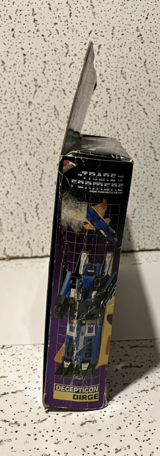 Transformers G1 DIRGE Complete w/ Insert and CUT BOX – WRONG SPECS (READ!)