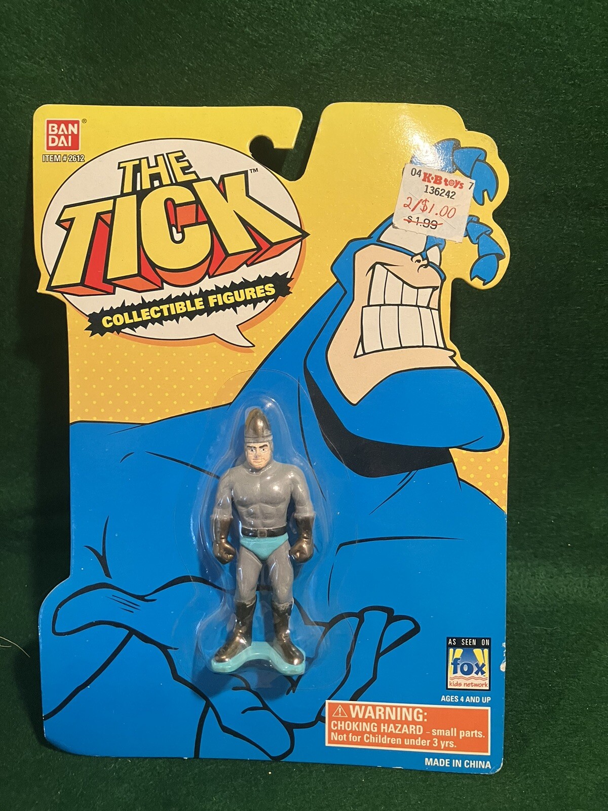 2 Different The Tick « Projectile » Human Bullet Action Figure By Ban Dai 1994 New