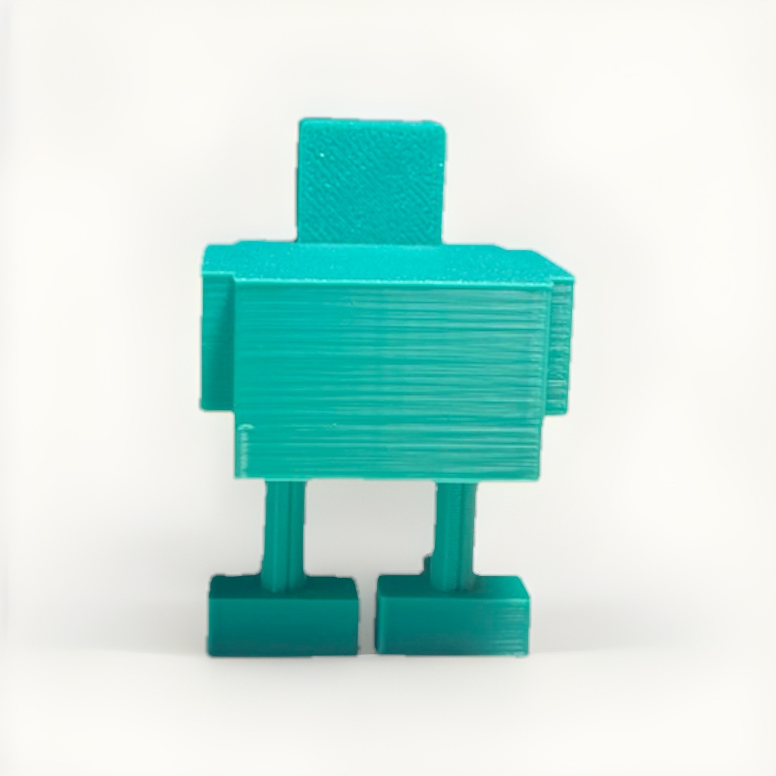 3D Printed Minecraft Chicken Teal Color Figure 2&Prime;x1.5&Prime; Toy Mob (REMOVABLE HEAD)