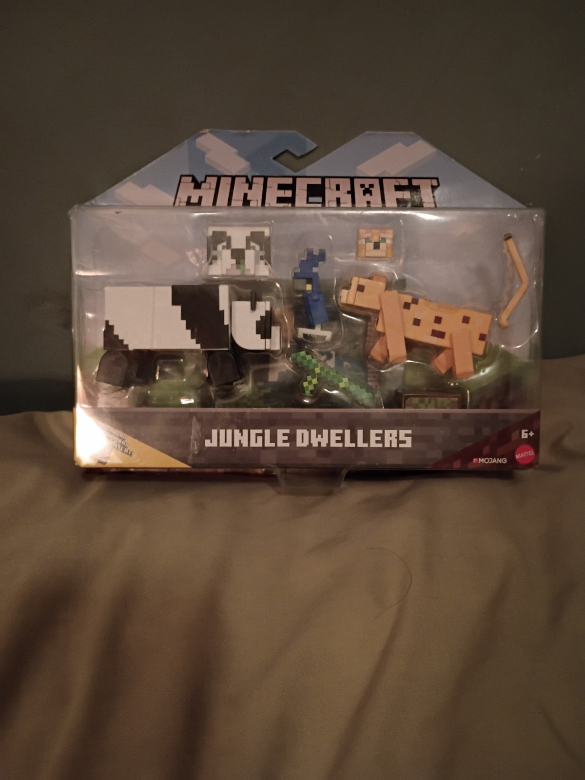 Minecraft Jungle Dwellers Ocelot And Panda Figures Mattel NEW SEALED 2020