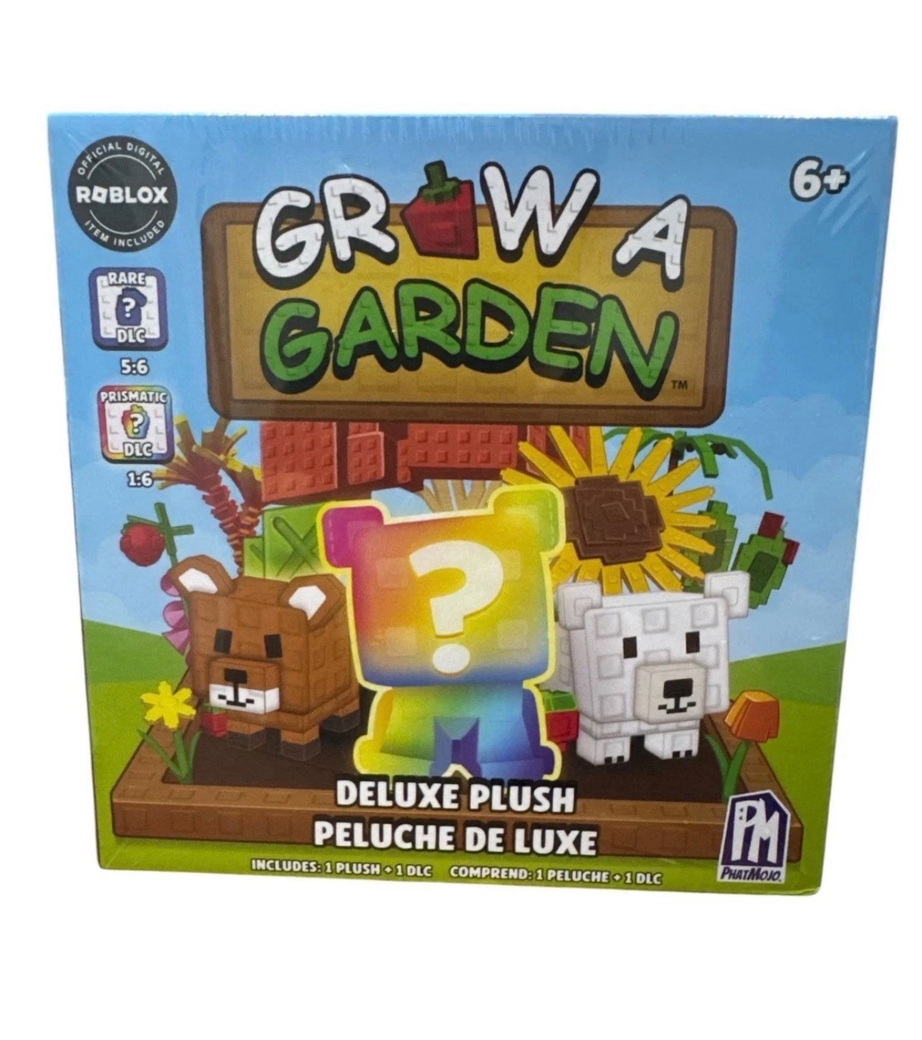 Grow A Garden Deluxe Plush Mystery Box With Rare DLC & Prismatic DLC 6+ Toy By P