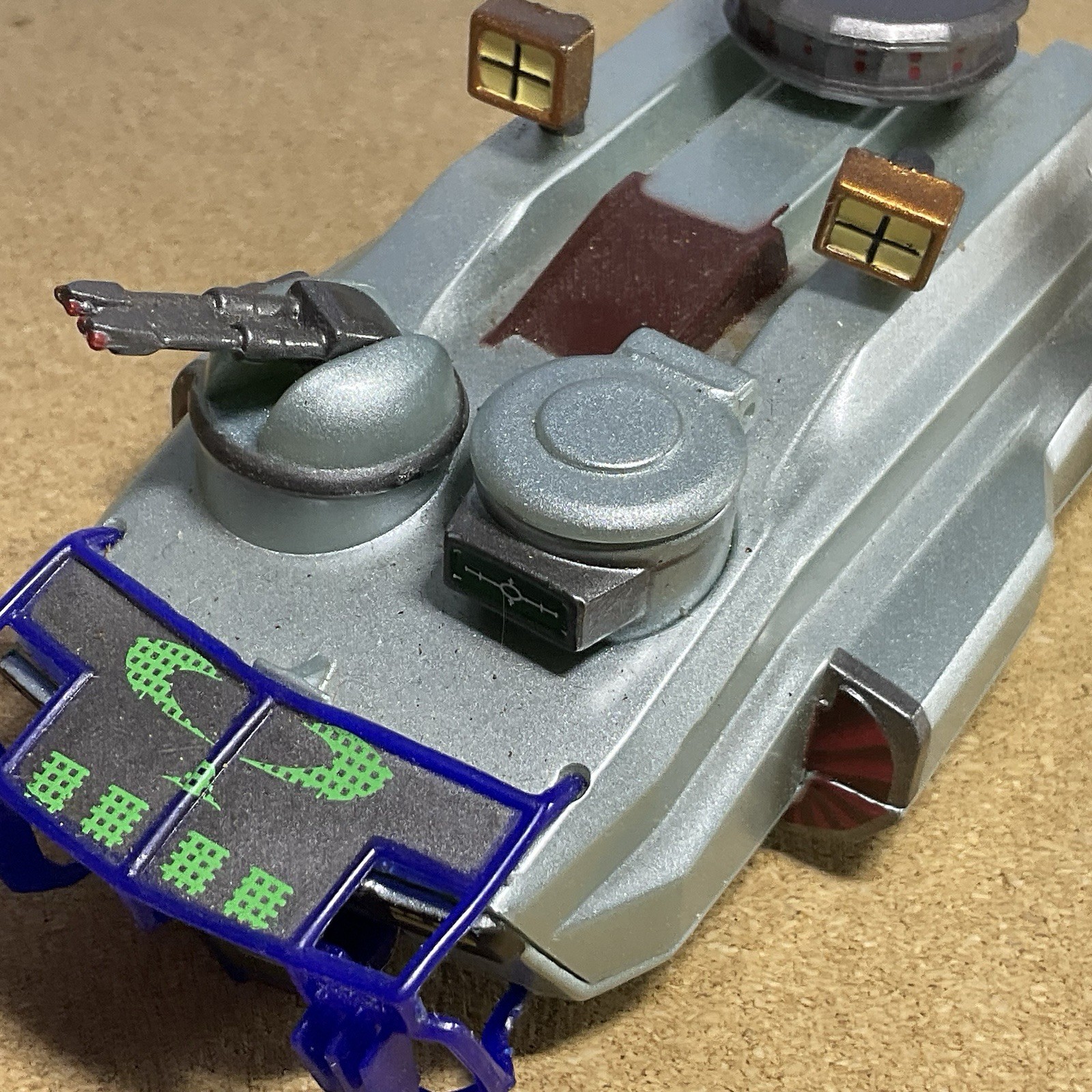 Armored Binone Carrier Bimini Hovercraft, Irwin Sci-Fi Toy 2001, No Figures