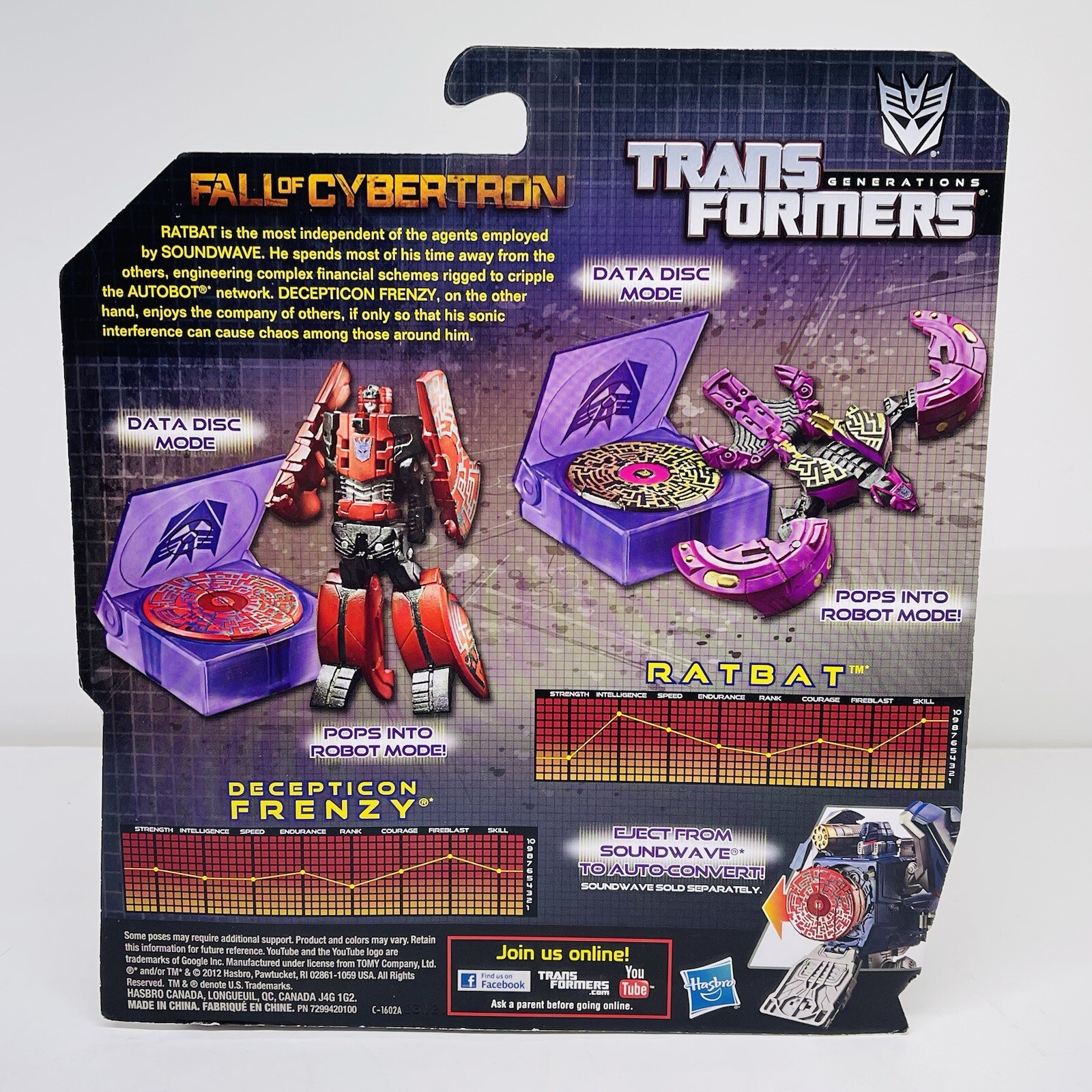 FRENZY & RATBAT Transformers Generations FALL OF CYBERTRON Figures Hasbro 2012