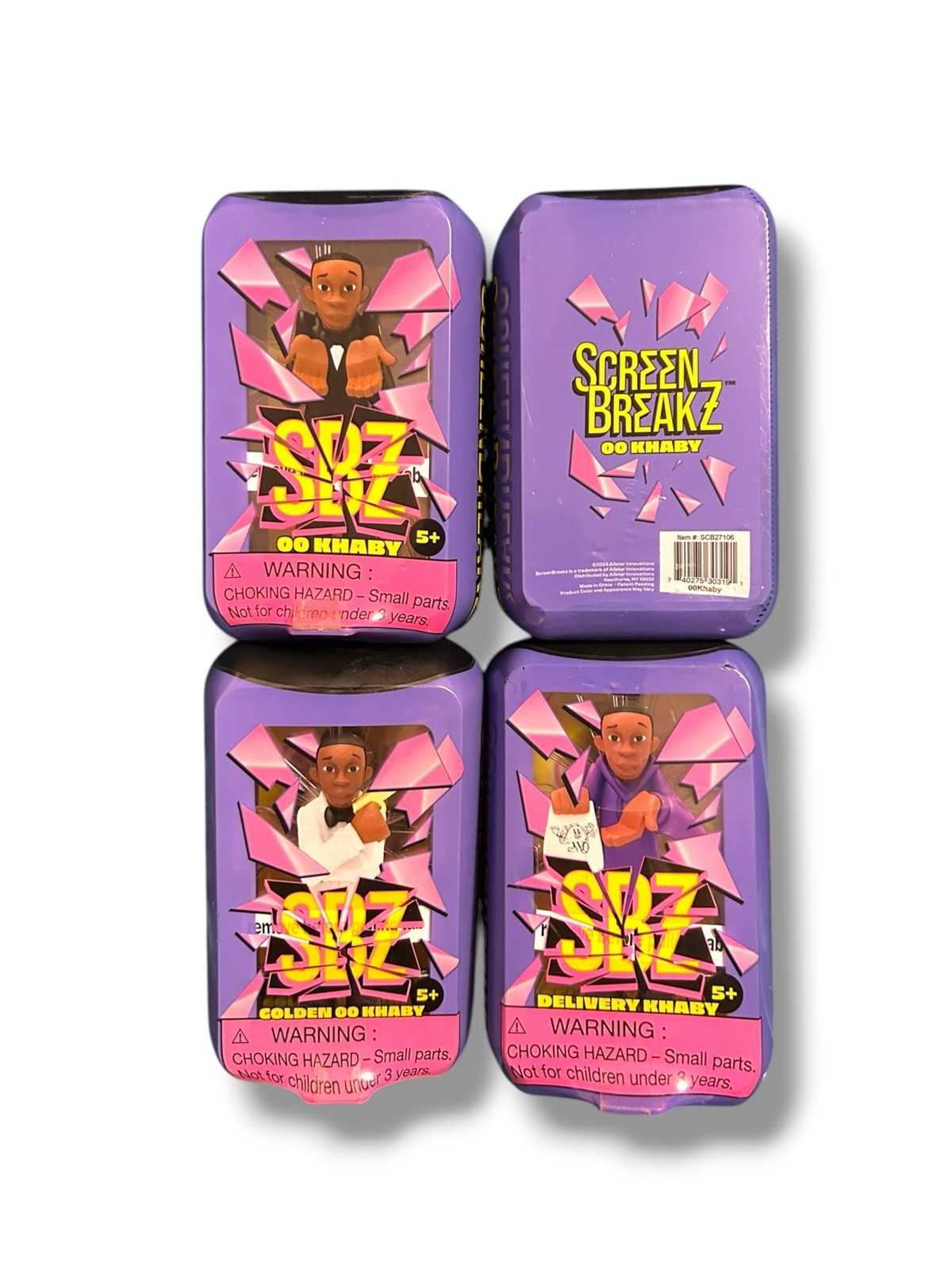 Set Of 4 Screenbreakz SBZ Khaby NIB New Sealed