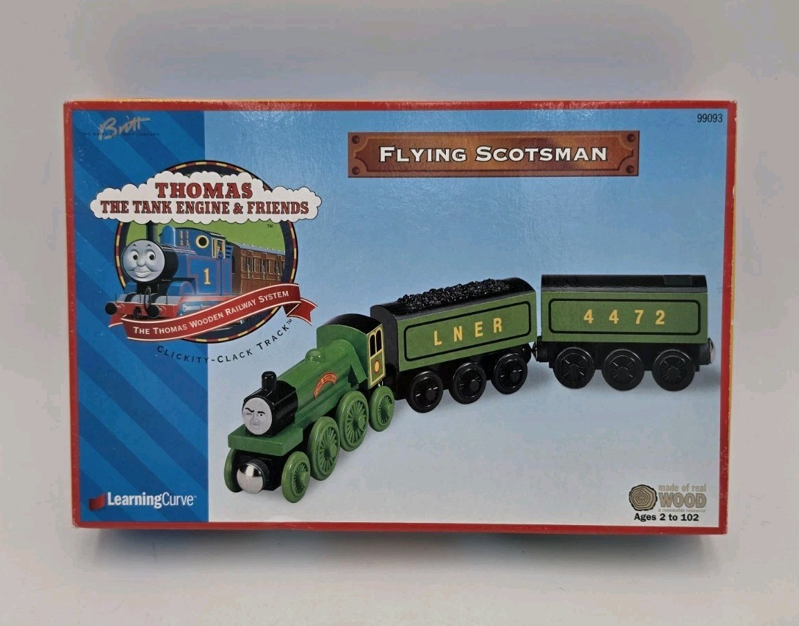 New Vintage 1999 Thomas & Friends Flying Scotsman Set #99093 Learning Curve