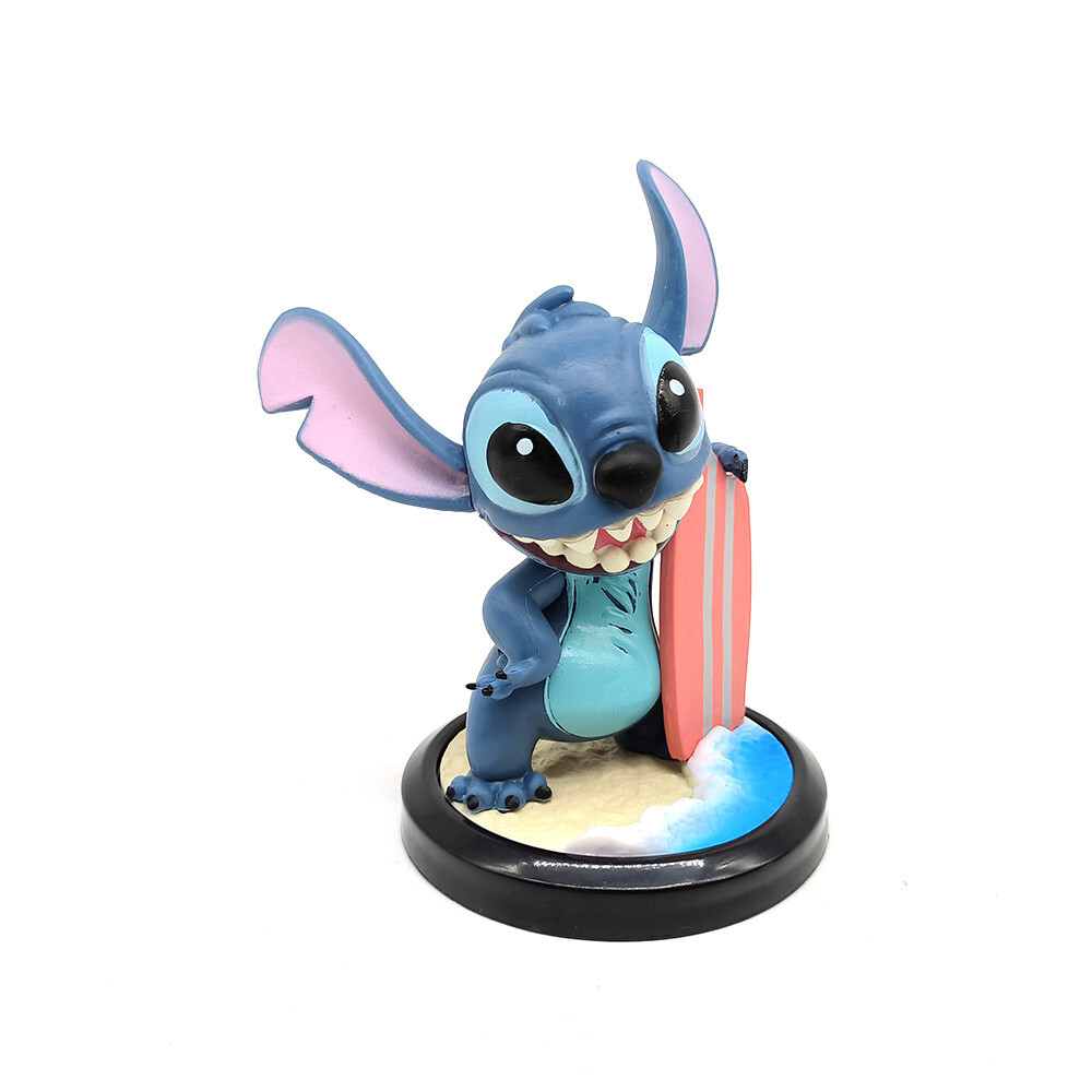 6pcs/set Lilo & Stitch Figure Summer beach Party Stitch PVC Toys Cake Decoration