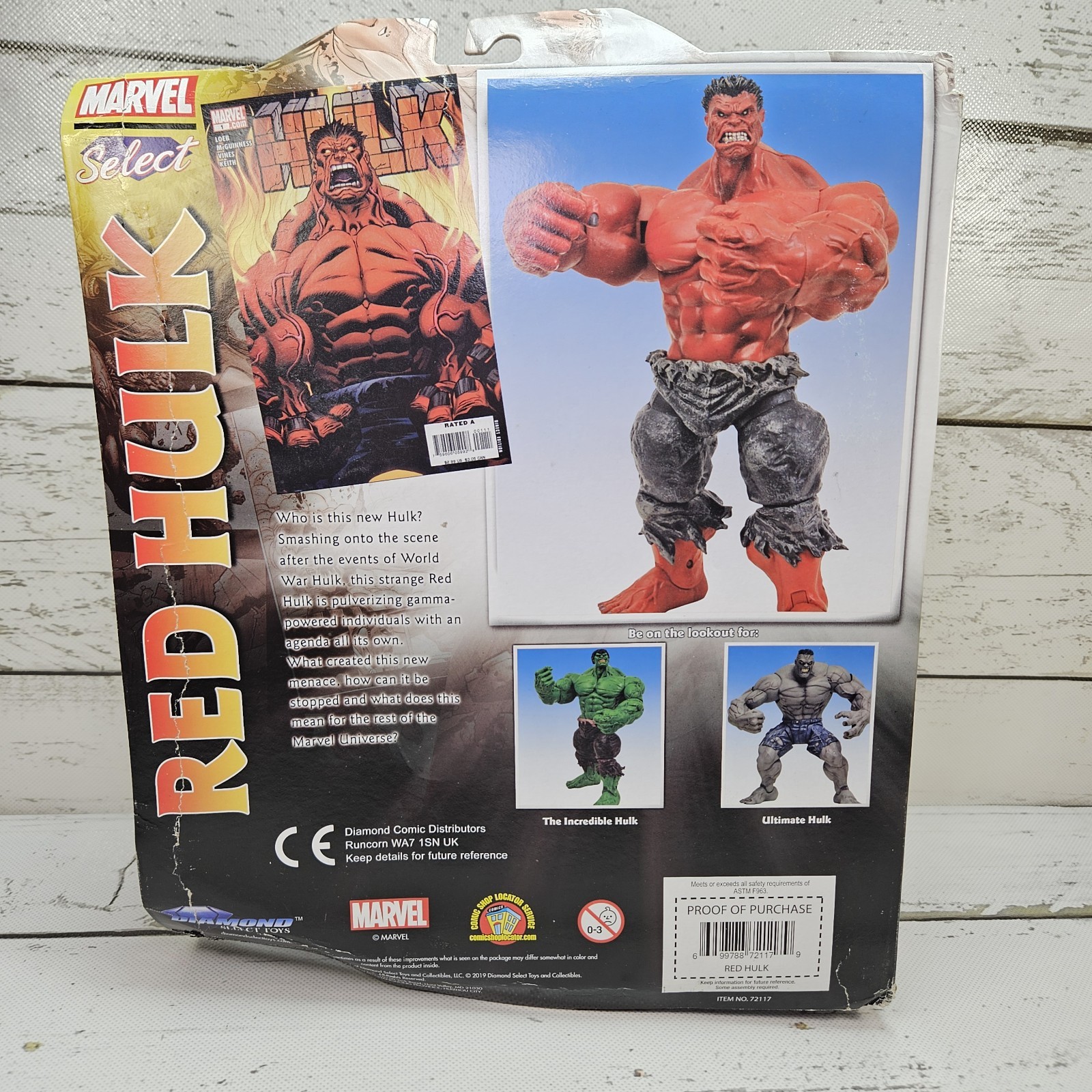 Diamond Select Marvel Select Red Hulk 2019 9&Prime; Adjustable Action Figure Read