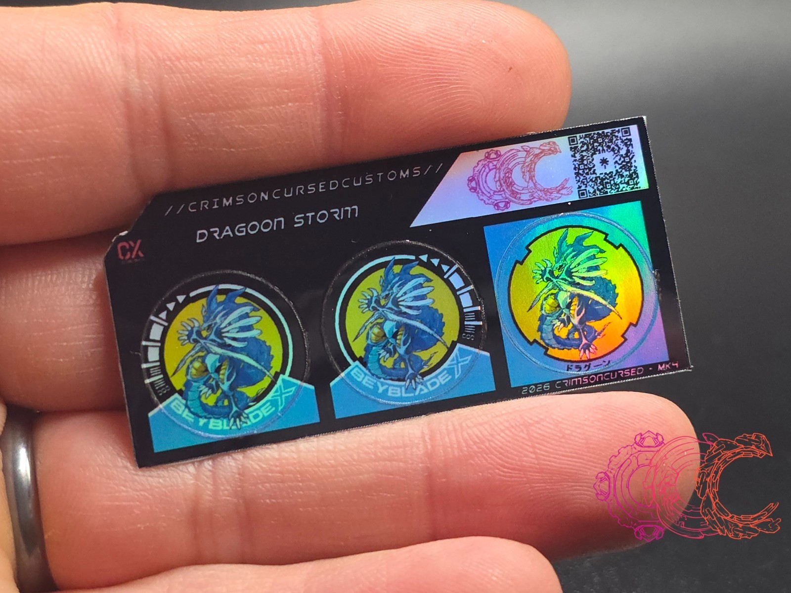 Beyblade X Stickers | Dragoon Collection (Plastic Generation)