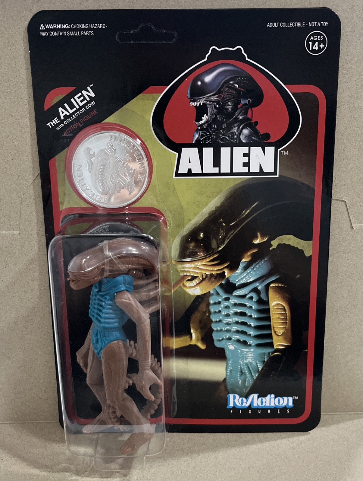 2018 Super 7 Alien ReAction SDCC The Alien (With Coin) « Hammerhead »