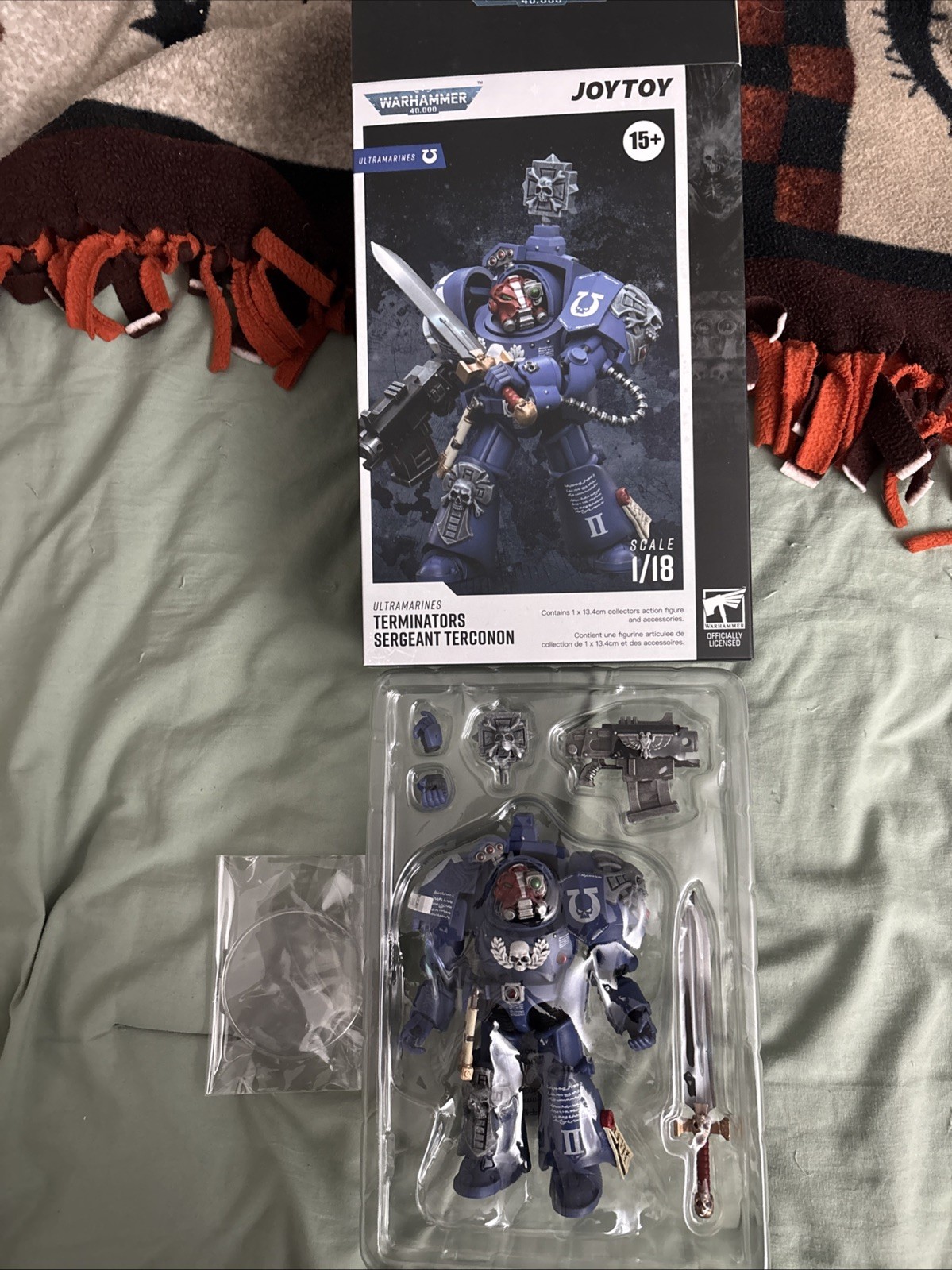 JOYTOY WARHAMMER 40,000 ULTRAMARINES TERMINATORS SERGEANT TERCONON 1/18 SCALE
