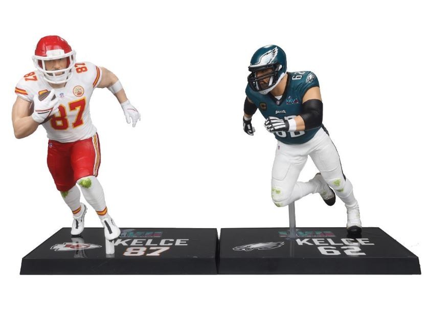 Travis Kelce / Jason Kelce (Chiefs / Eagles) NFL 7&Prime; McFarlane 2-Pack