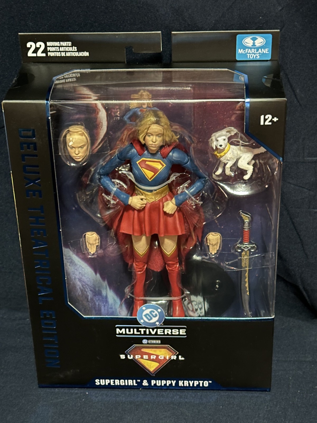 McFarlane Supergirl + Baby Krypto DC Multiverse Deluxe Theatrical Edition Figure