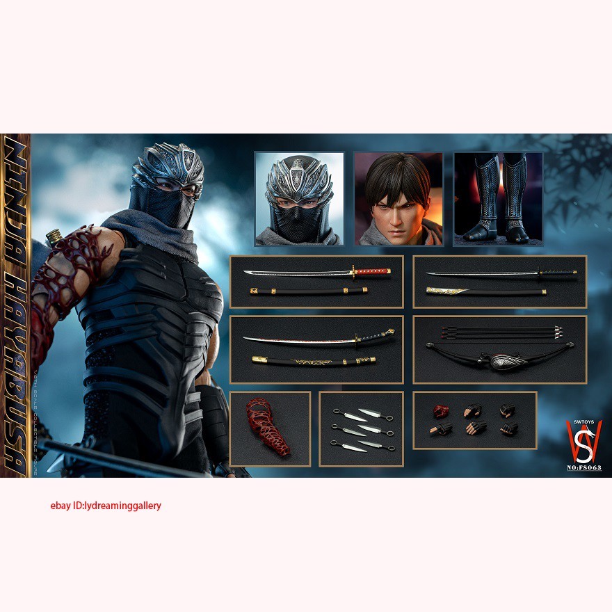 SWTOYS Ninja Gaiden Momiji（FS076）+Rachel（FS051）+RYU HAYABUSA（FS063）Action Figure