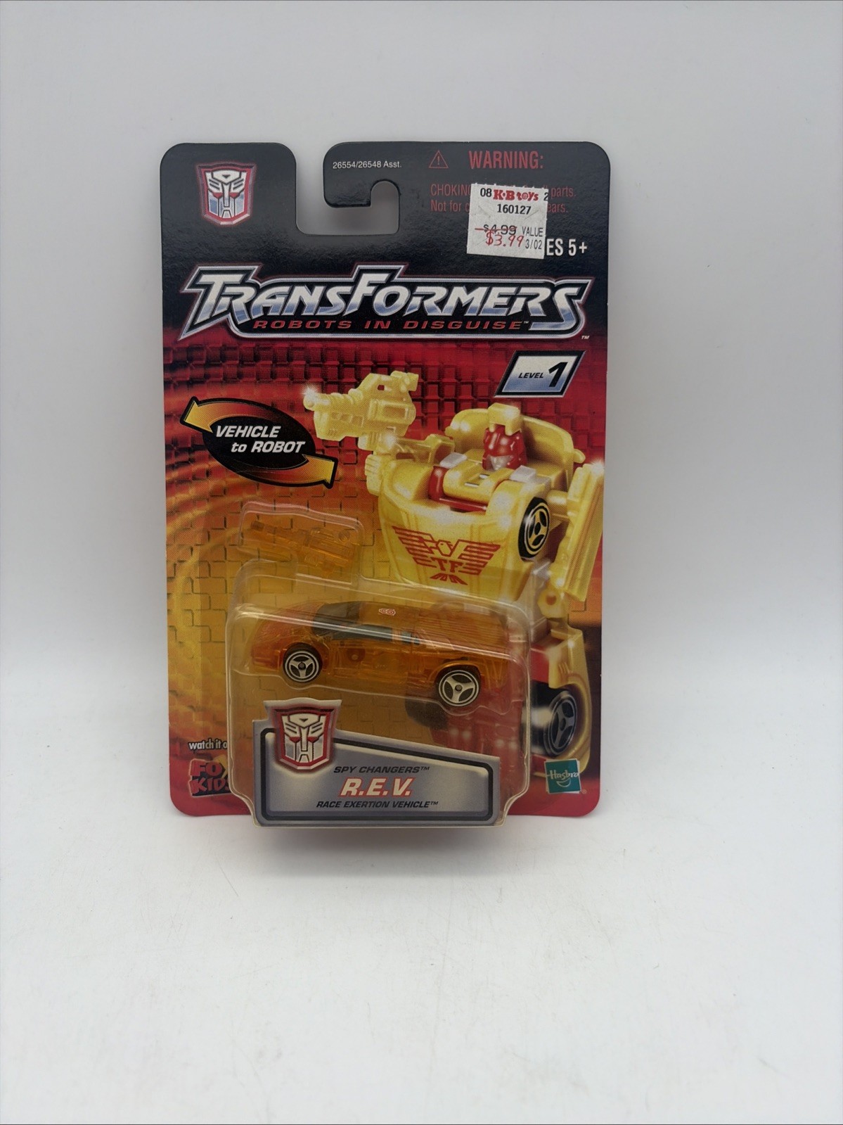 Transforms translucent Spy Changer R.E.V. Race Exertion Vehicle