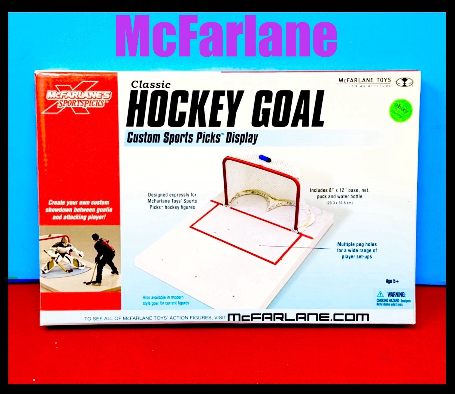 McFarlane NHL Classic Hockey Goal Custom Sports Picks Display New Sealed 2008