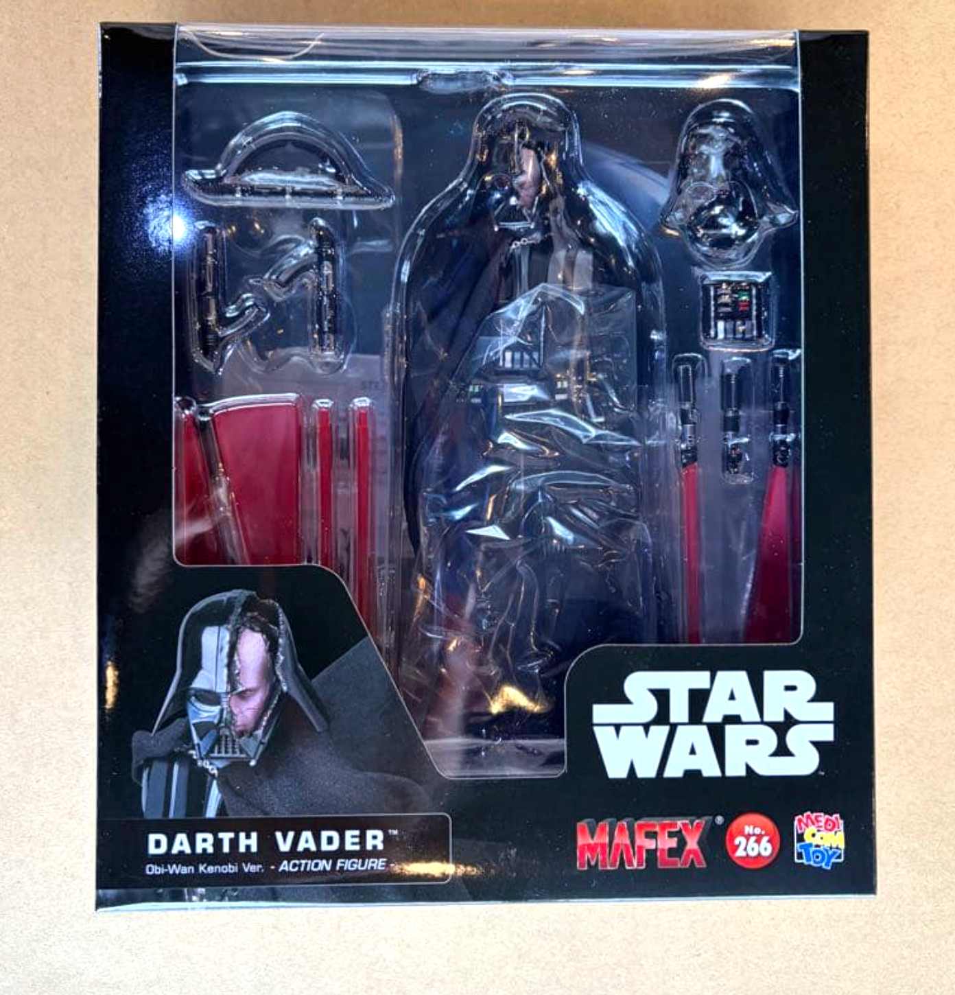 MAFEX Star Wars Obi-Wan Kenobi Darth Vader 266 Action Figure New