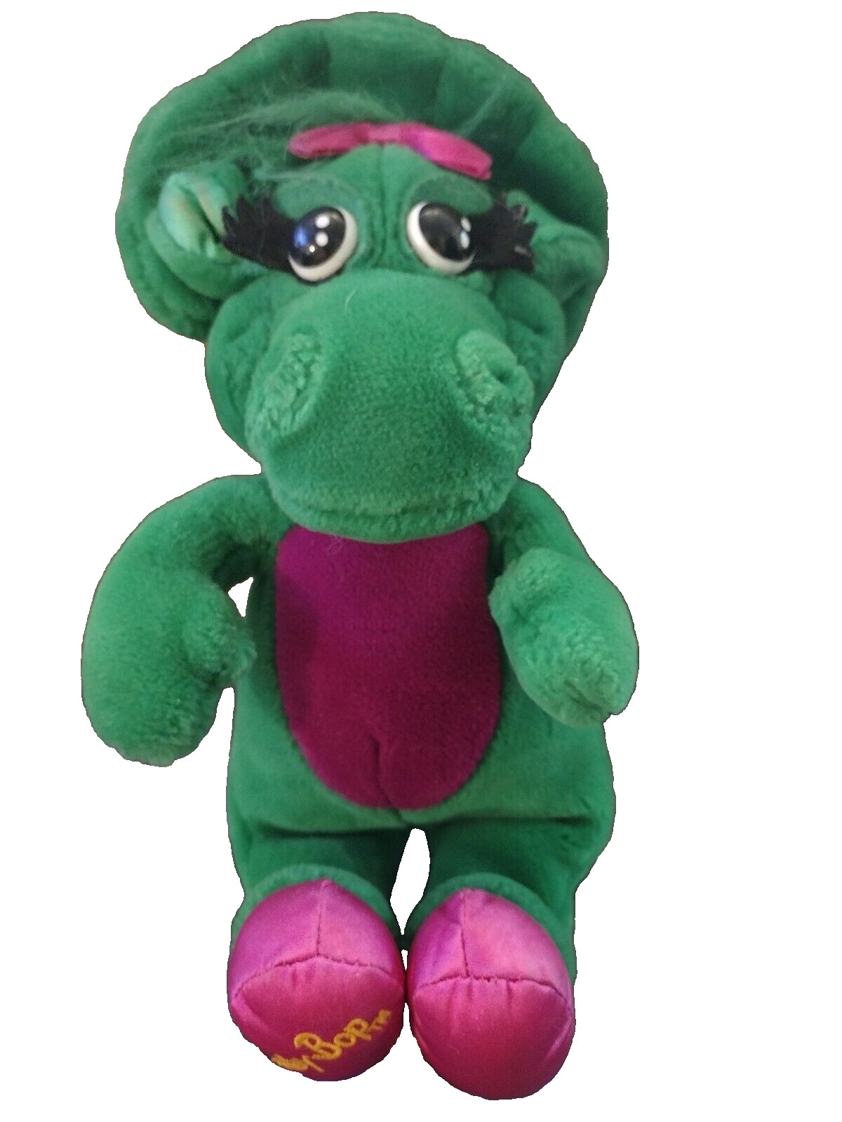 Vintage Baby Bop Barney Plush 1992 The Lyons Group Dinosaur Stuffed Animal EUC