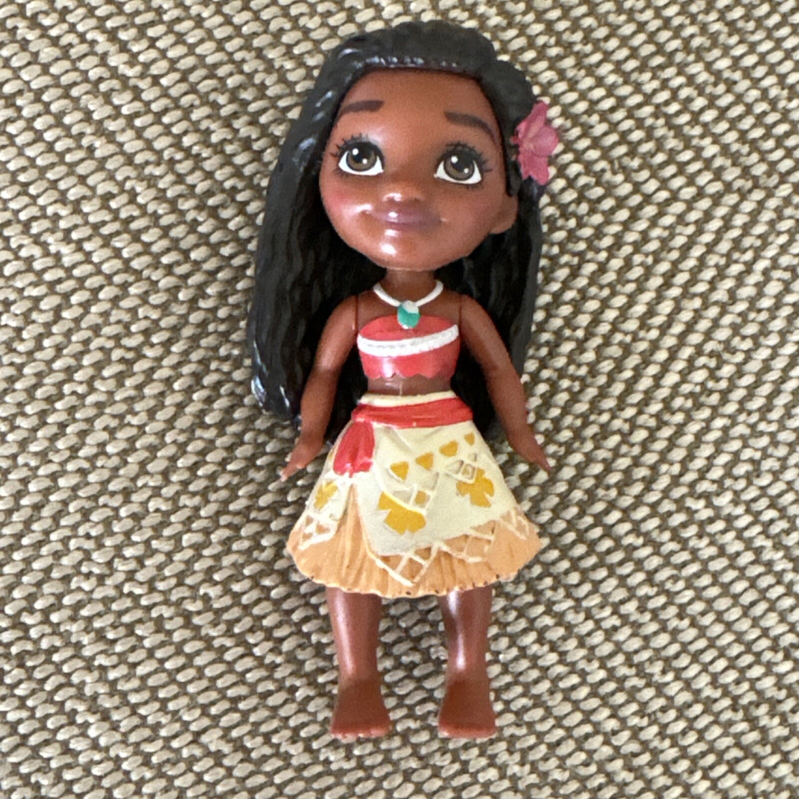 DISNEY PRINCESS POSABLE MINI TODDLER DOLL MOANA 3 Inch