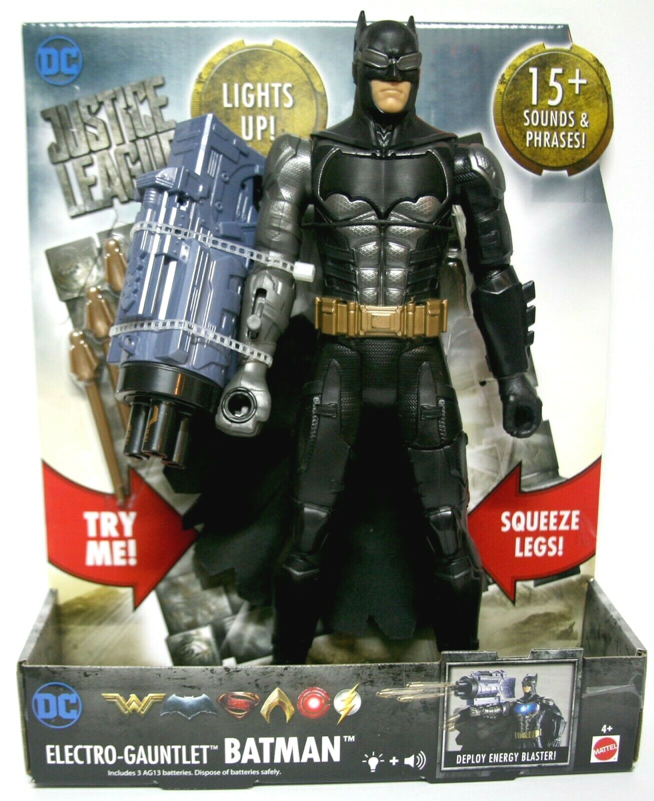 TALKING BATMAN 12  » Justice League lights up & makes 15+ Sounds, Blast attack