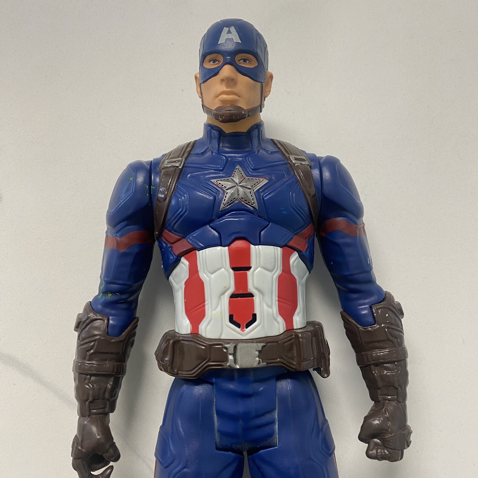 Marvel Captain America Talking 12&Prime; Action Figure 2015 Hasbro No Shield C-001C