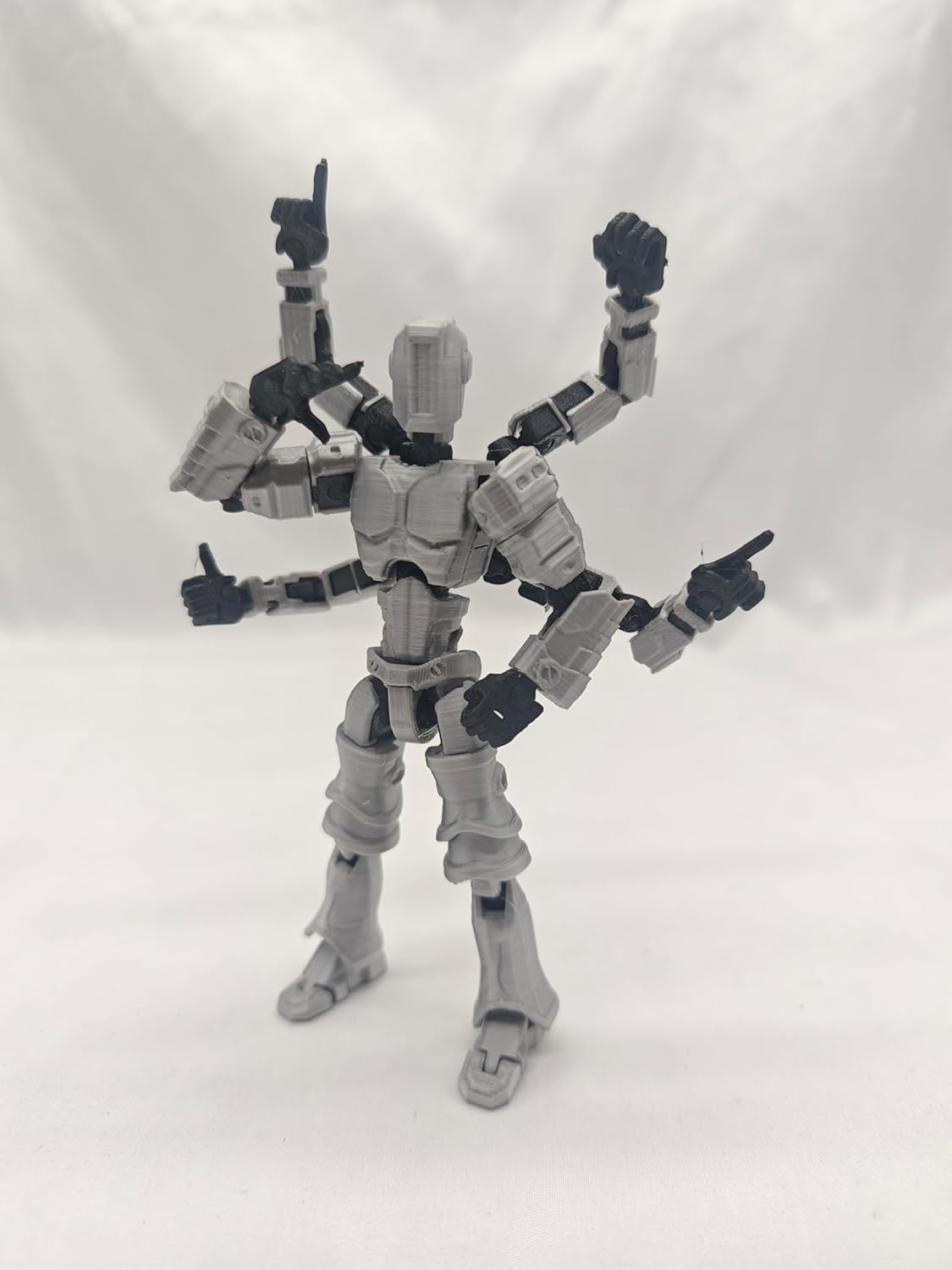 T13 3D Action Figure Set (Assembly Completed) 2 Pcs, 3D Printed Multi-Jointed, T