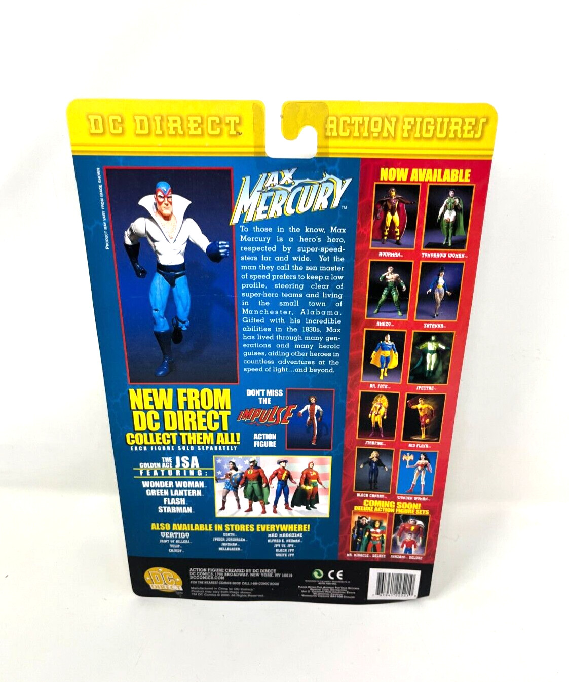 DC Direct Max Mercury 6&Prime; Fully Poseable Action Figure 2000 NEW Sealed