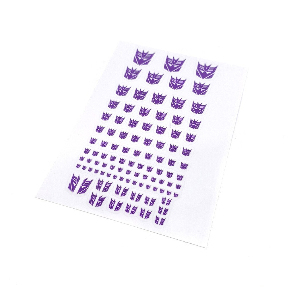2Pcs Transforming Robot Sticker Symbol Sticker Decal for Kids Deformation Toy