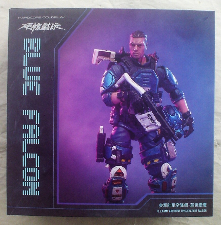 BLUE FALCON Hardcore Coldplay 1:18 4&Prime; JoyToy US Army Airborne Div GI Joe figure