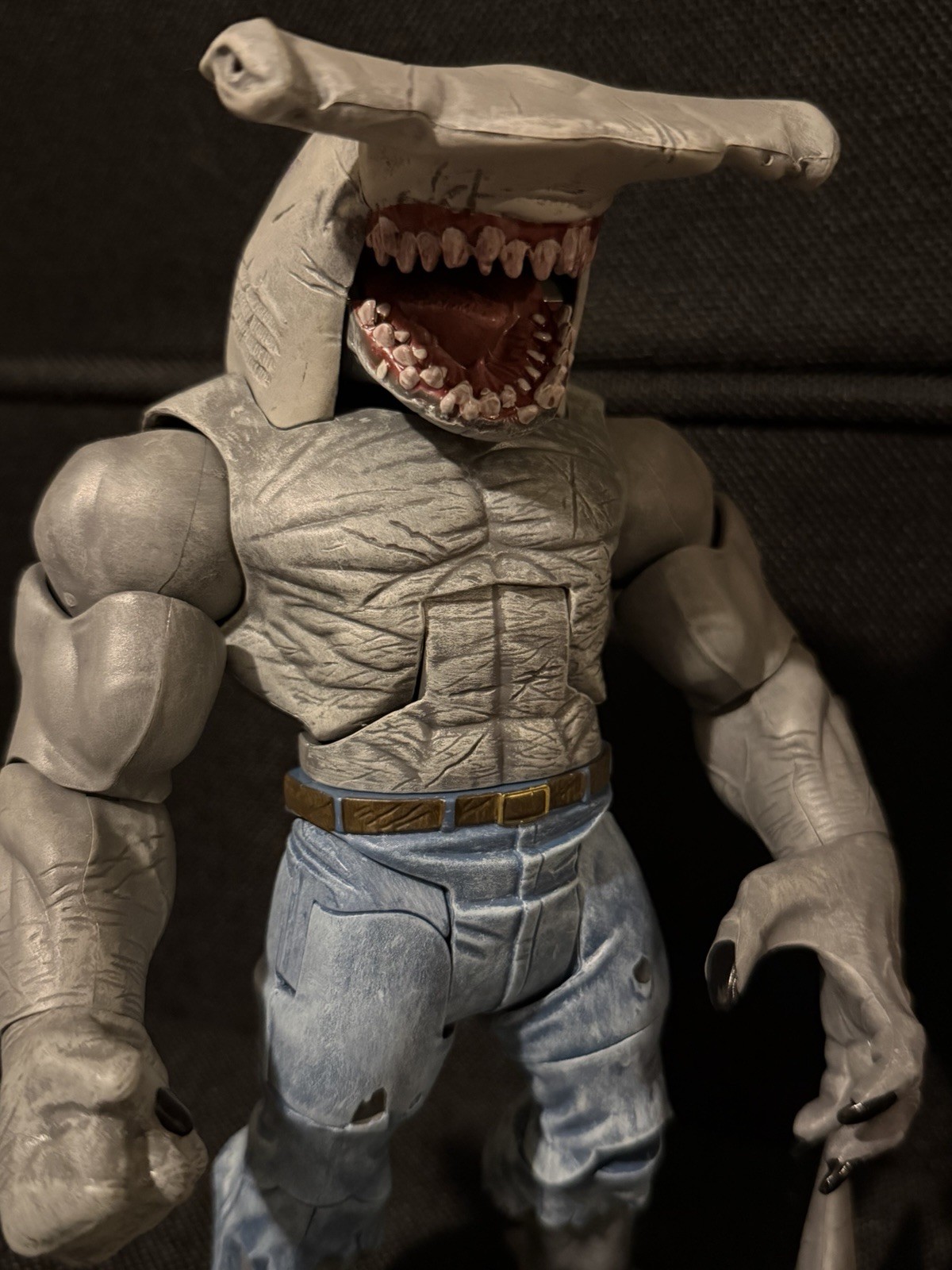 King Shark DC Multiverse Build A Figure BAF CNC 100% Complete with Hammerhead 9&Prime;