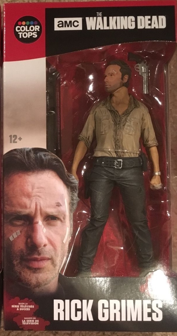 Mcfarlane Walking Dead tv series 7&Prime; scale Rick Red color tops box in stock #1