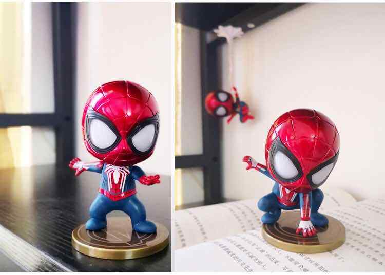 5pcs/set Cute Spiderman MIni Figure Marvel Model Doll Figure Gift