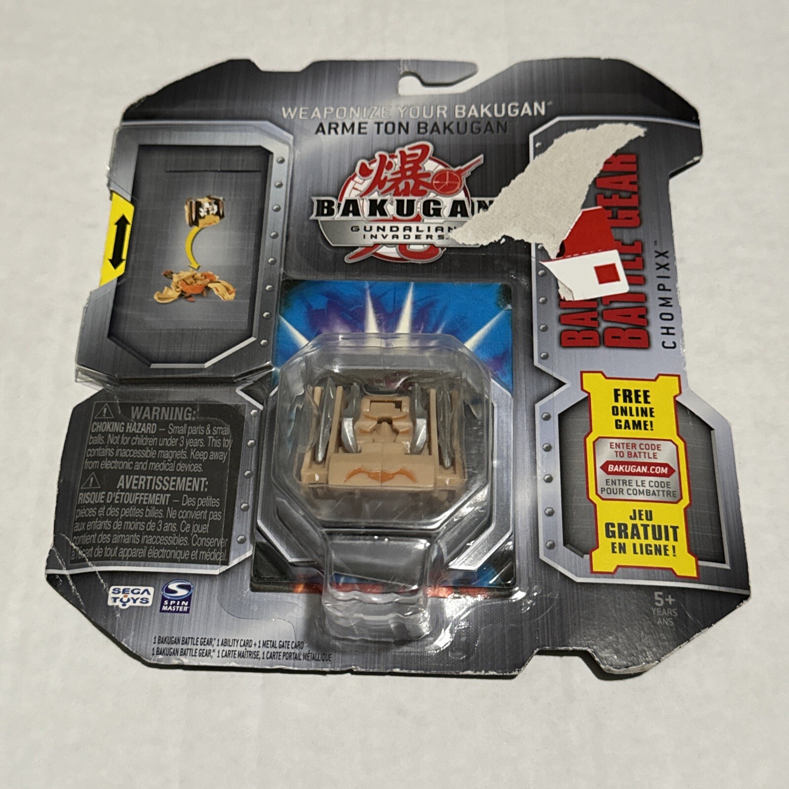 Bakugan Gundalian Invaders Bakugan Battle Gear Chompixx Subterra *NEW IN PACKAGE