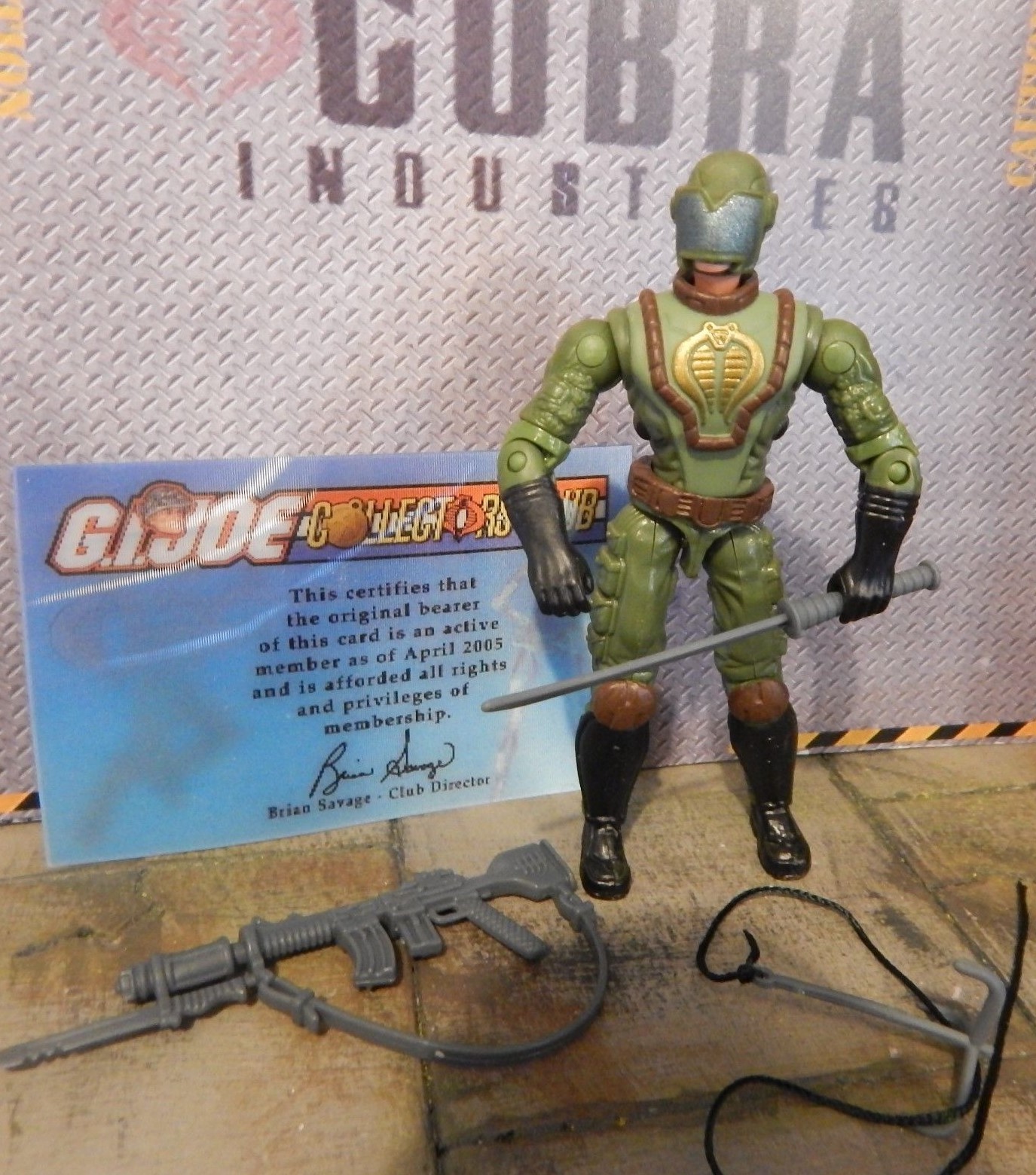 GI JOE ~ 2005 JUNGLE VIPER ~ COLLECTORS CLUB MEMBER ~ 100% COMPLETE & club card