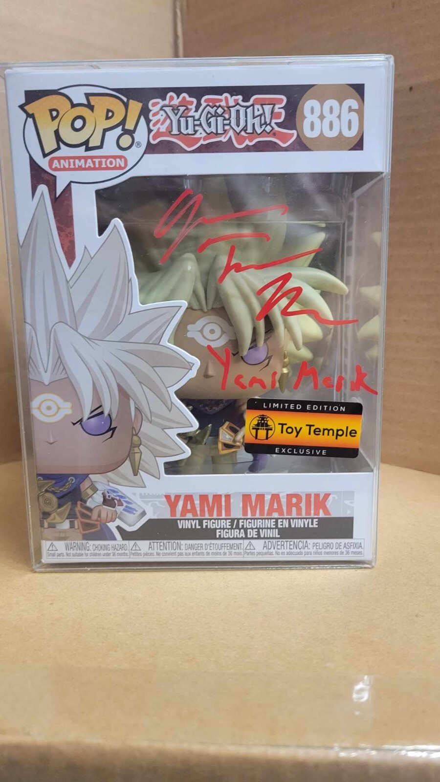 POP Yami Mari: Jonathan Todd Ross Signed Toy Temple #886 PSA Certified WITH CASE