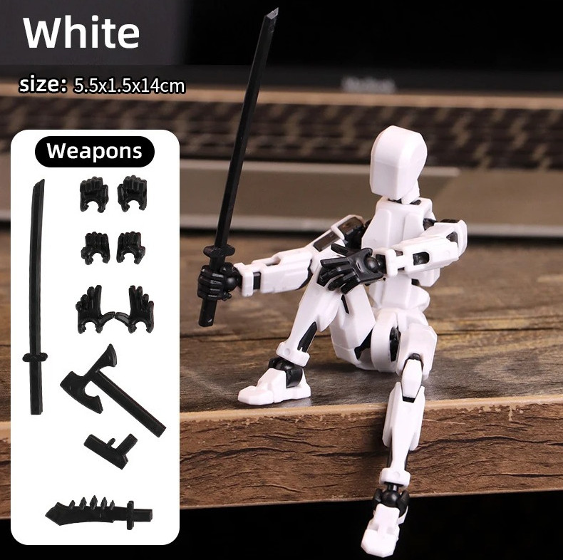 1pc Multi-Jointed Movable Shapeshift Robot Toy 3D Printed Action Figure 5.5in