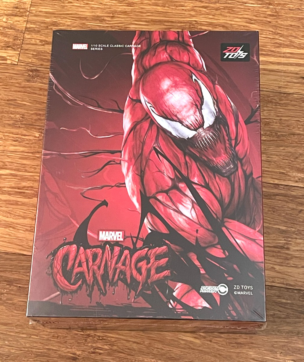 ZD Toys Classic Carnage Figure 1/10 Scale Marvel Infinite Action NEW