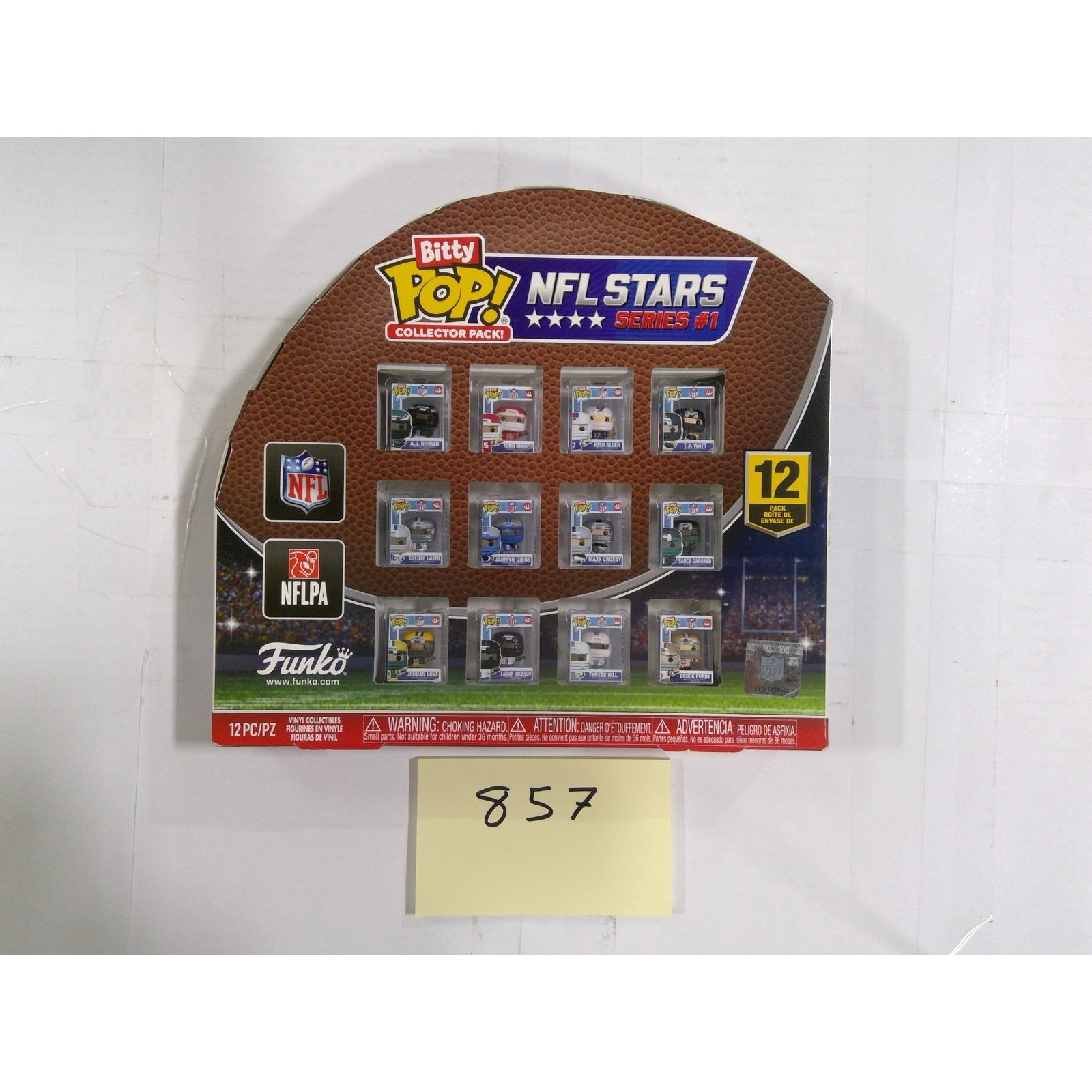 Funko Bitty Pop NFL Stars Series 1 Collector Pack 12pc Multi New Sealed Figures