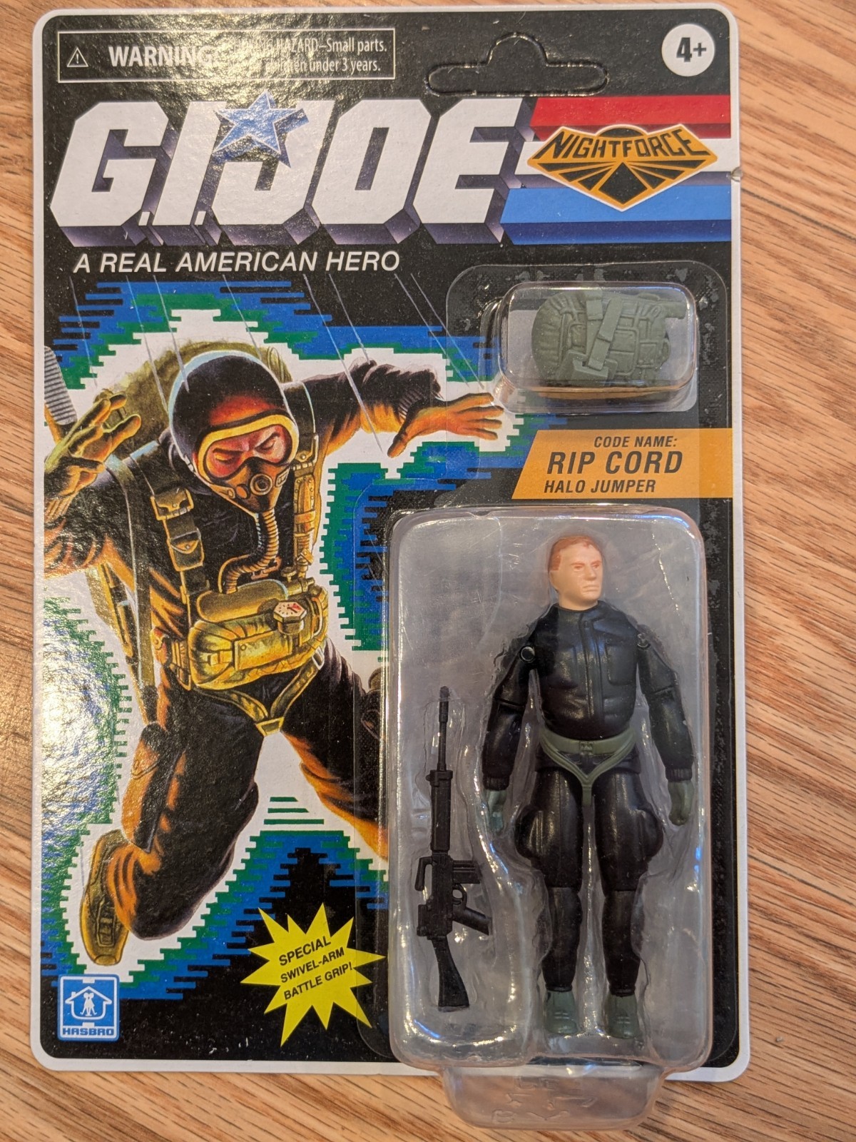 G.I. Joe Retro O-Ring Night Force Rip Cord NEW from Haslab Skystriker