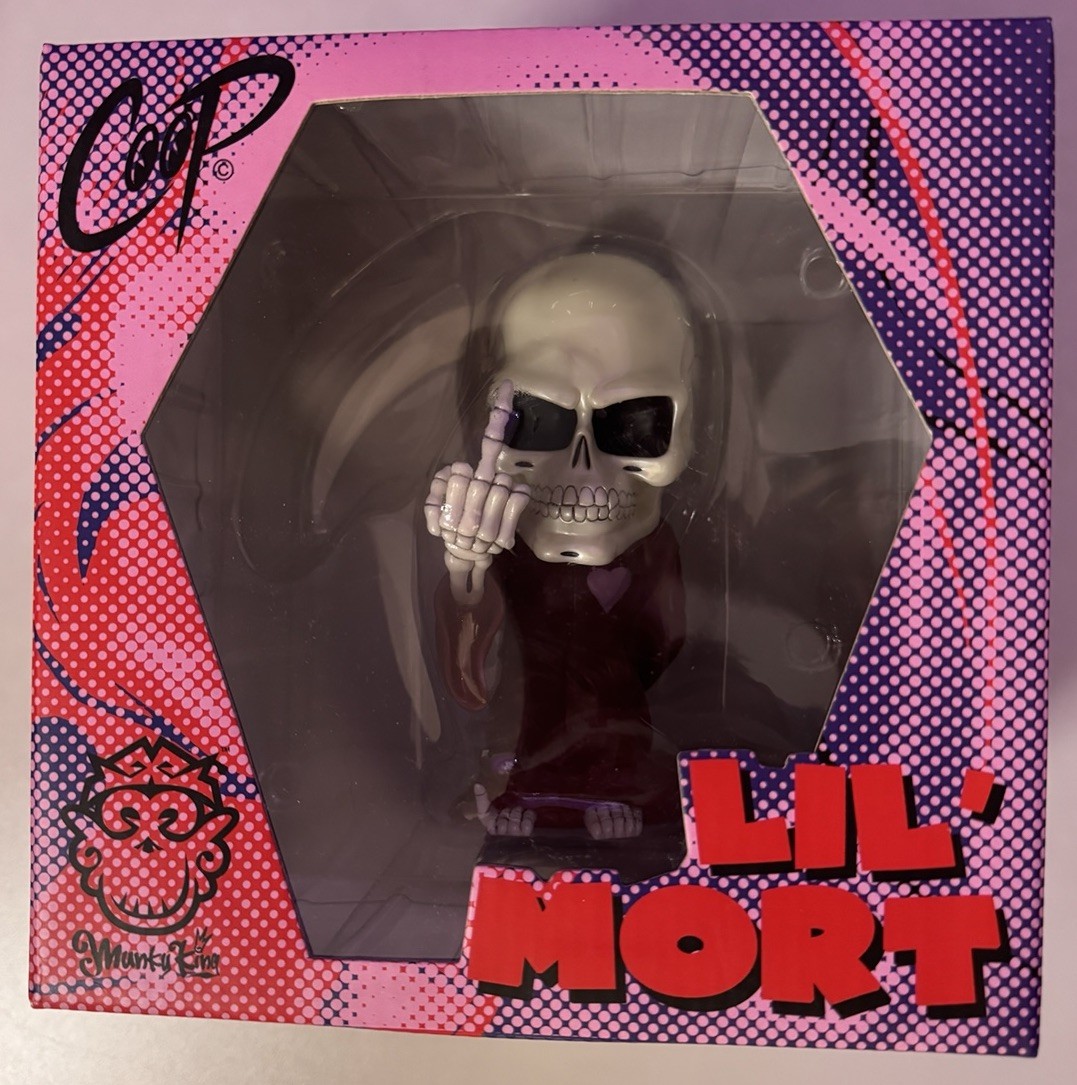 COOP Lil’ Mort Red GID (Limited Edition) Munky King Vinyl Figure SIGNED BY COOP
