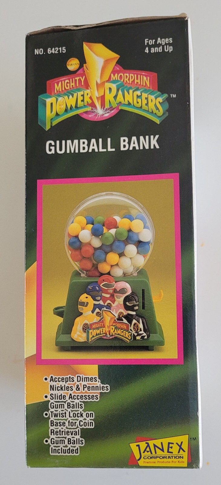 Vintage 1995 Janex Corp – Mighty Morphin Power Rangers Gumball Bank