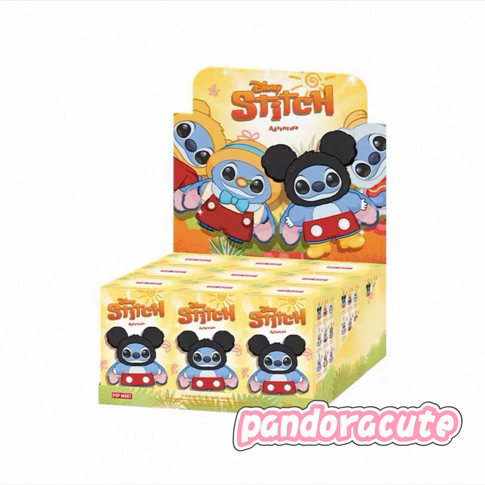 Authentic POP MART Disney Stitch Adventure Series Plush Pendant Confirmed Figure