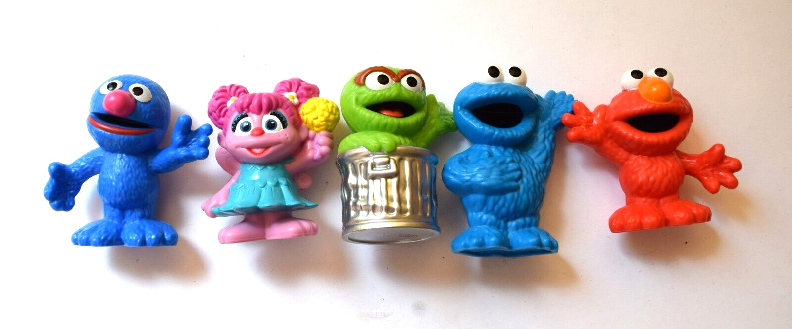 Sesame Street Workshop Lot Of 5 Plstic Figures 2013 Hasbro 3&Prime;