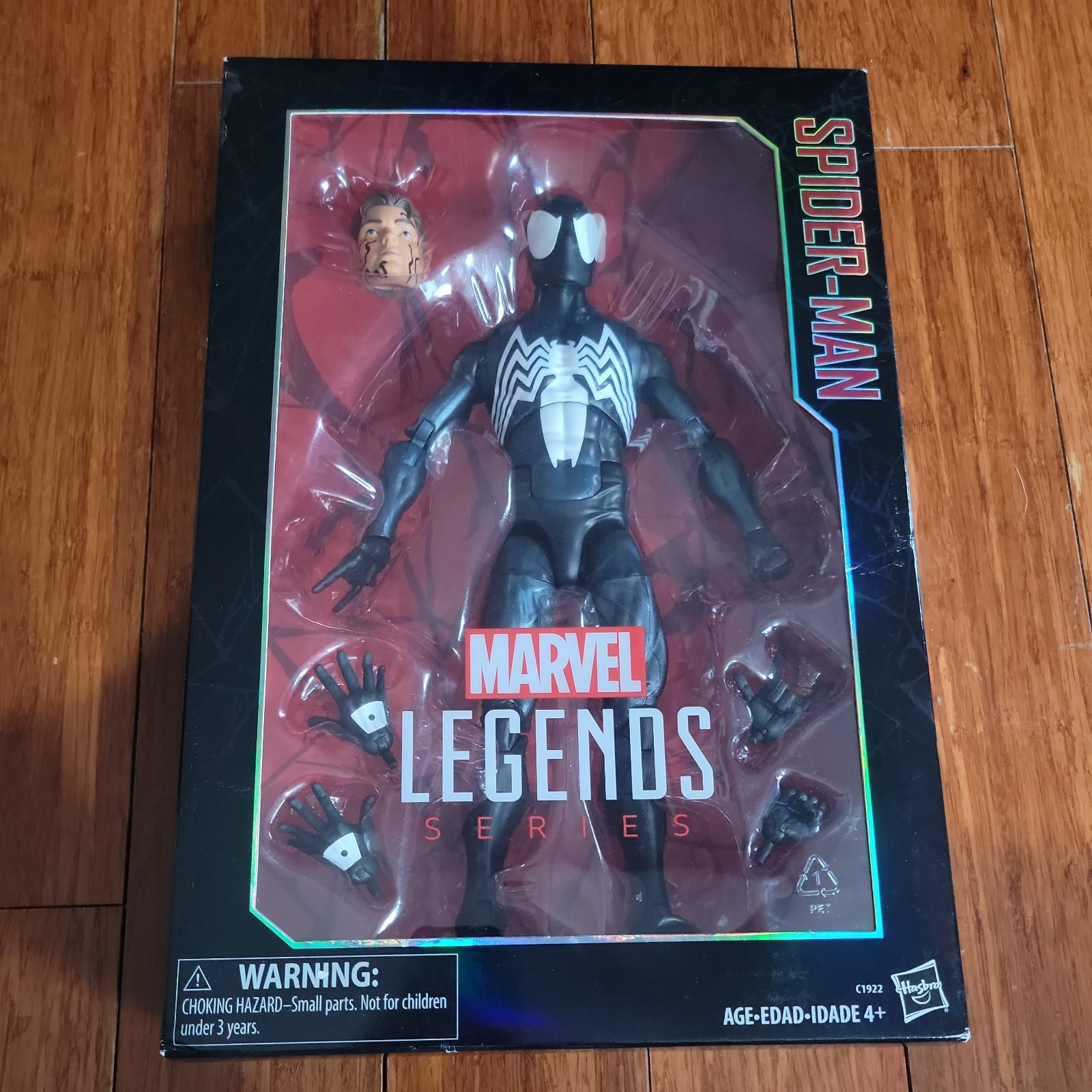 Hasbro Marvel Legends Series Spider-Man black symbiote suit 12 in SEALED MISB