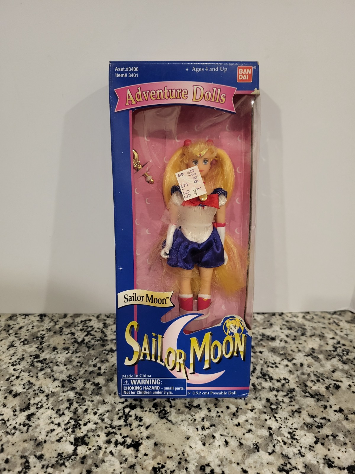 The Original 6&Prime; Scale 1995 Adventure Doll SAILOR MOON Irwin NEW Sealed
