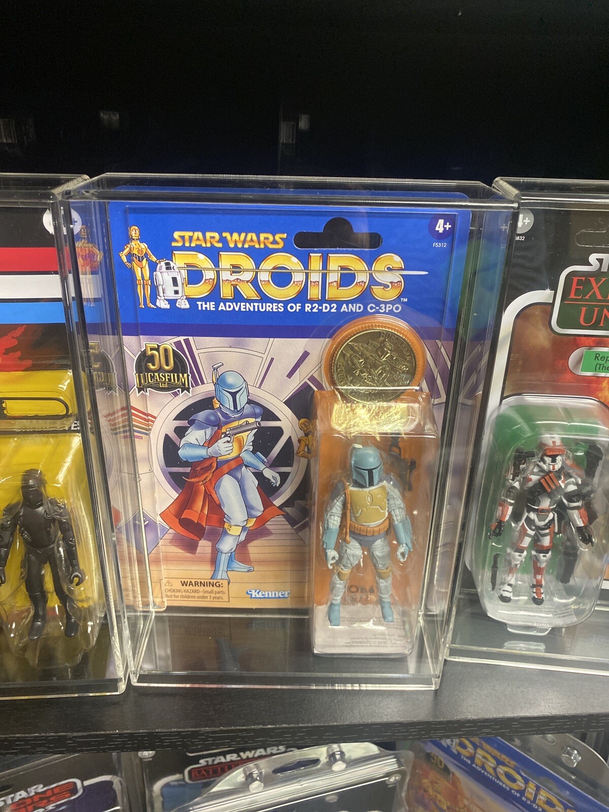 1 Star Wars Acrylic Display Case Kenner & vintage collection/GI Joe3.75&Prime;